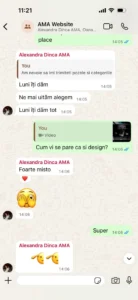 Recenzie client pe WhatsApp, captura 3 din 7
