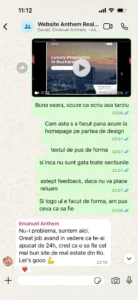 Recenzie client pe WhatsApp, captura 7 din 7